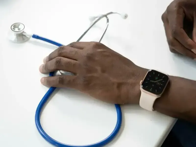 Doctor holding stethoscope