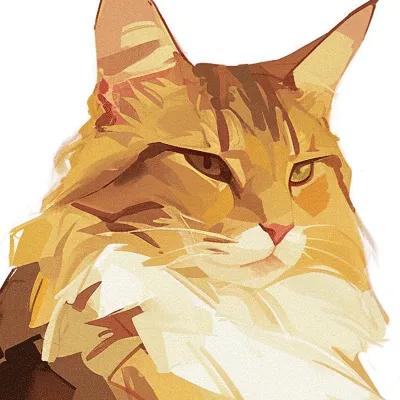 Miicah, a long-haired orange and brown tomcat